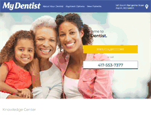 Tablet Screenshot of dentistinjoplin.com